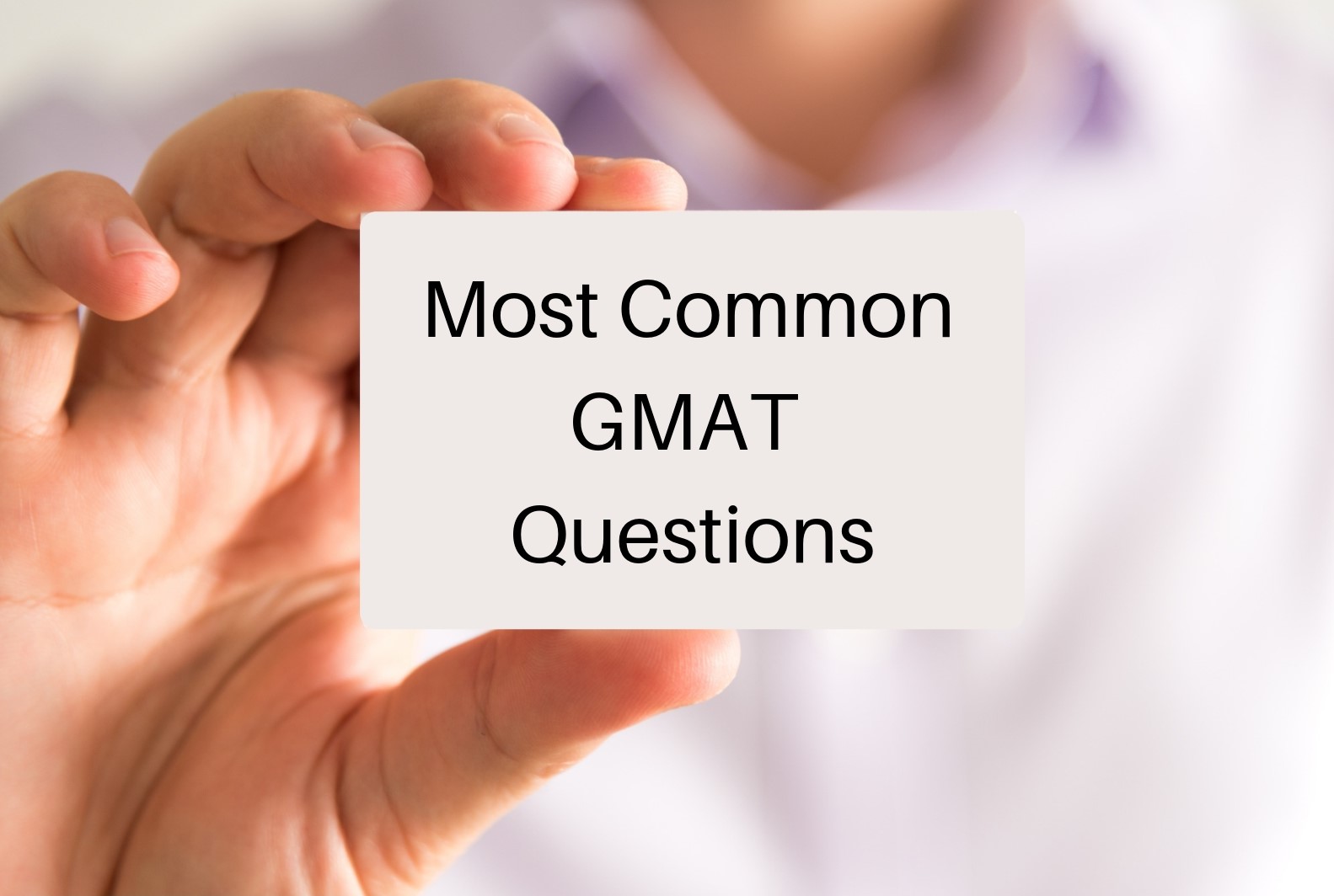 Actual GMAT Tests