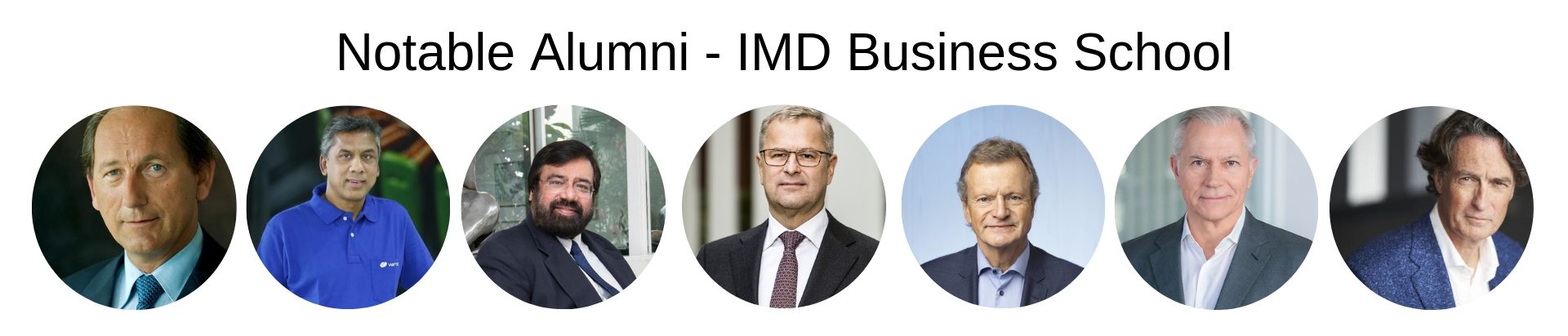 IMD Business School - IMD MBA Program - Notable Alumni