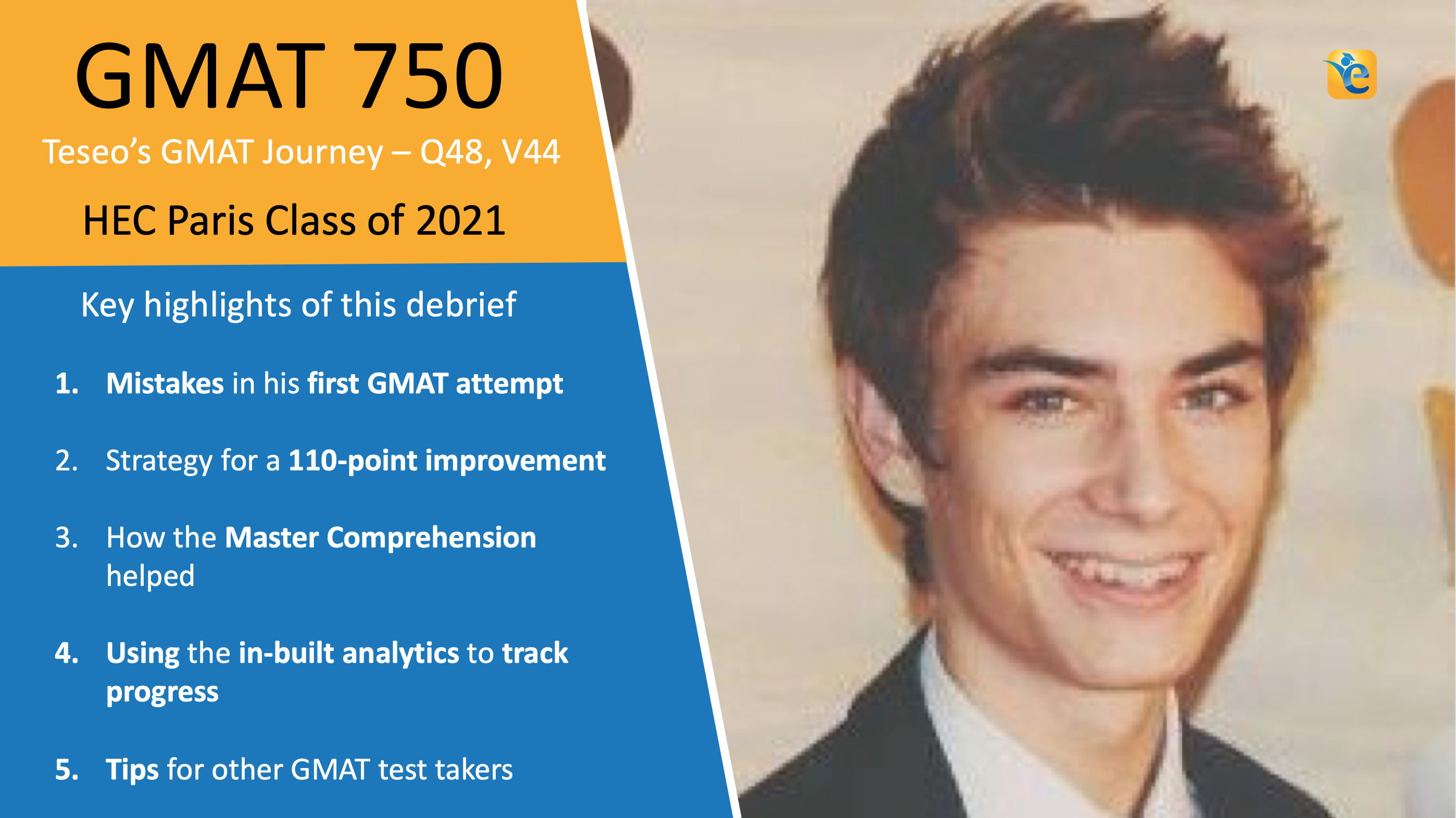 GMAT 640 to 750 - 110-point score improvement in 6 weeks