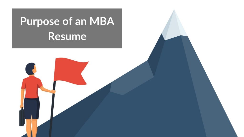 Purpose of the MBA resume