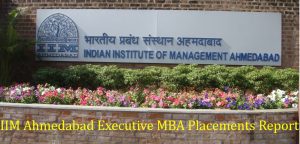 IIM Ahmedabad executive mba placements report