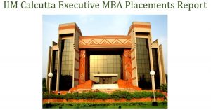 IIM Calcutta executive MBA placements report