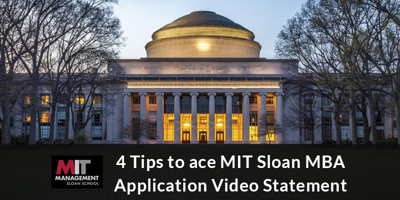 MIT Sloan MBA Application Video Statement