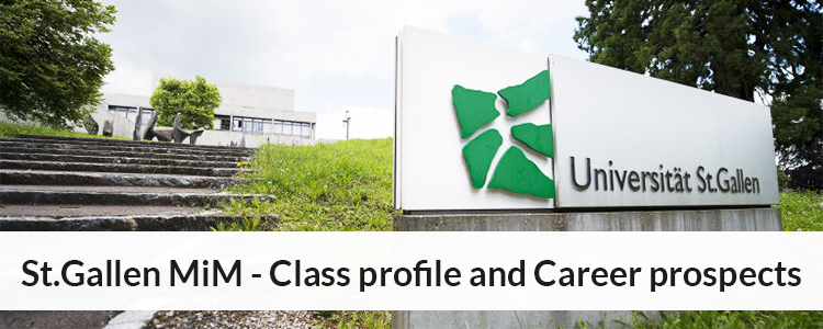 St. Gallen SIM Curriculum, Class profile, Career