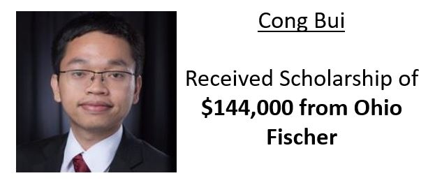 Cong Bui received $144,000 scholarship