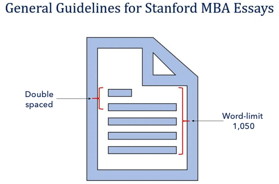  Stanford MBA essay guidelines
