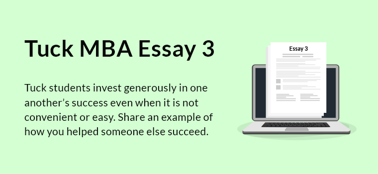 Tuck MBA Essay 3 Analysis