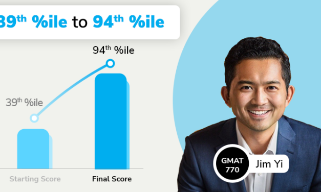 How Jim Yi achieved a 770 GMAT Score