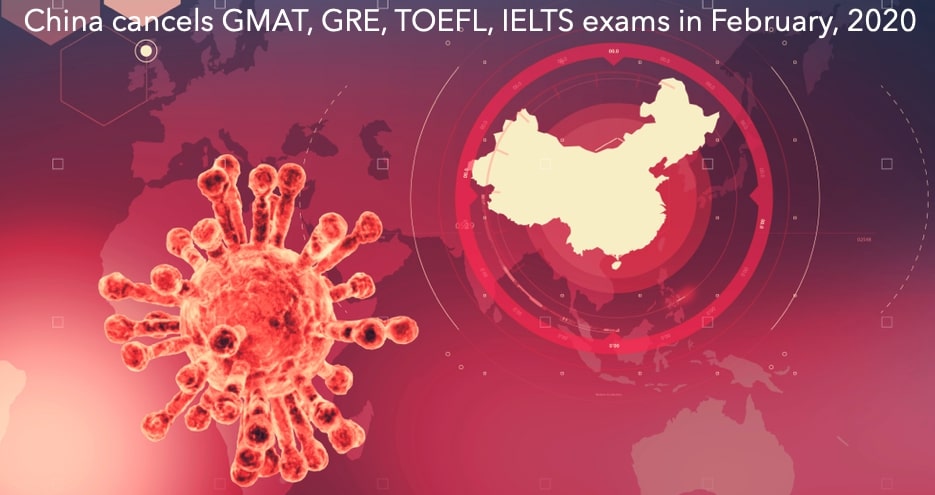 China – No GMAT/GRE tests to be taken in February
