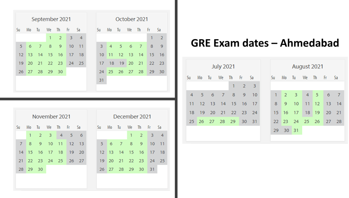 GRE Exam Dates How to register and available dates in 2021?