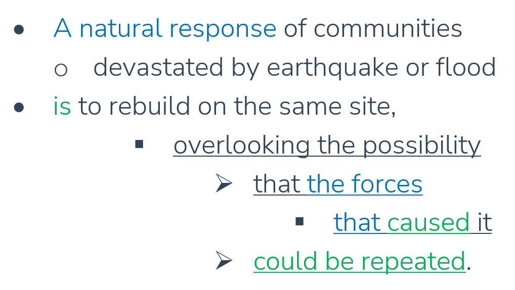 GMAT Official guide - A natural response of communities devastated by earthquake... 