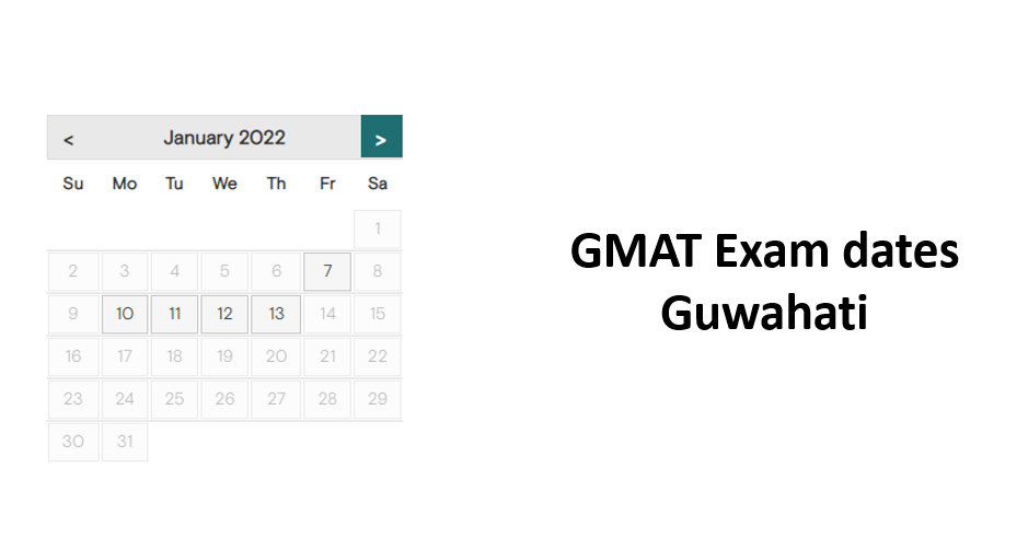 GMAT exam dates - Guwahati test center