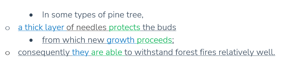 GMAT SC Official Guide question - In some type of pine tree...