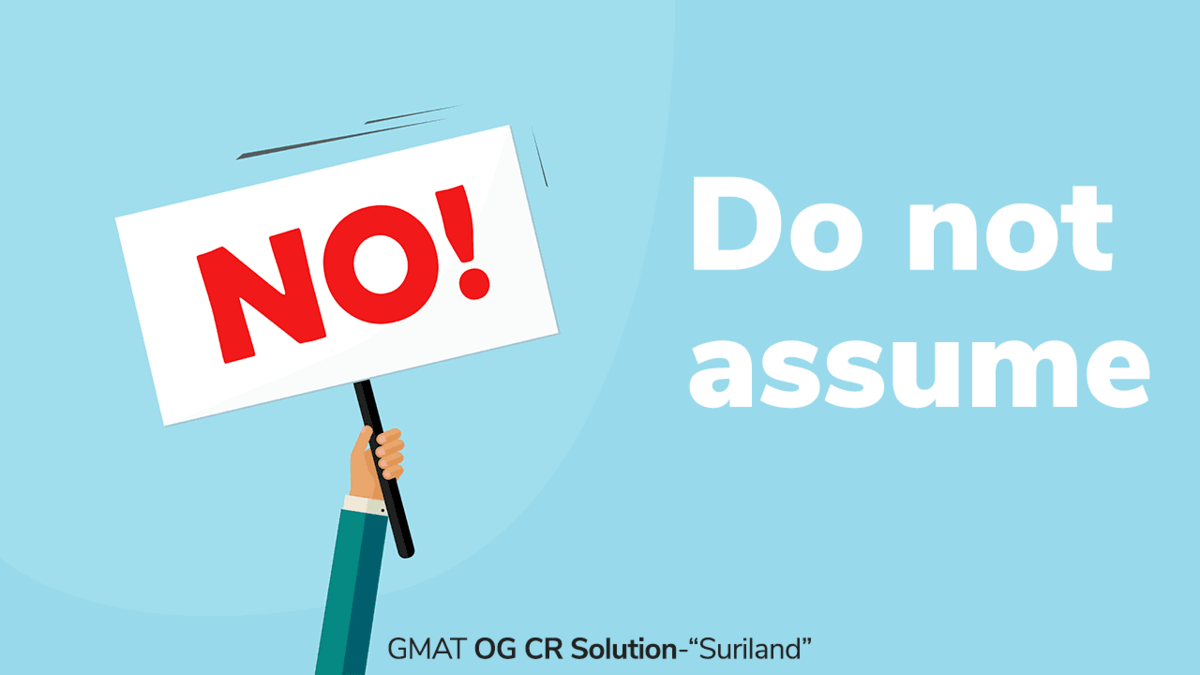Do not assume - Suriland OG solution
