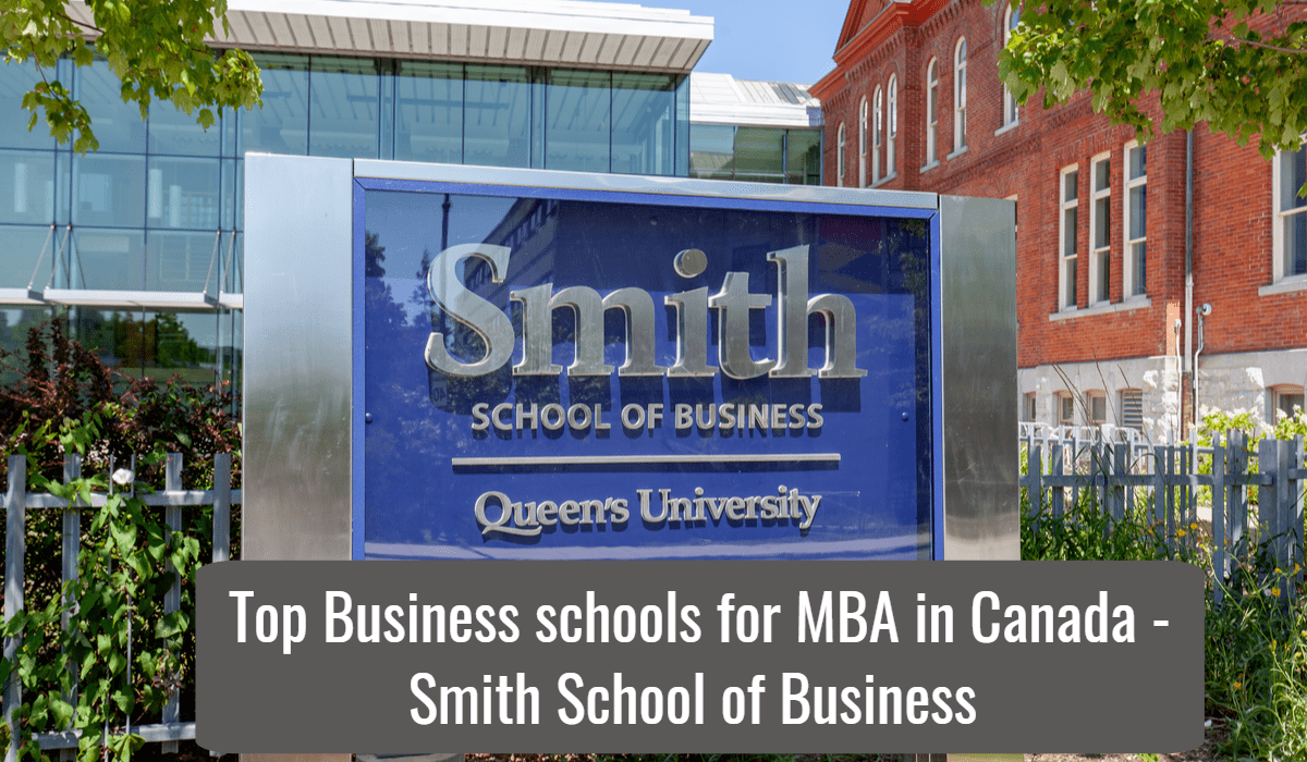 Top MBA colleges in Canada - Smith School of Business