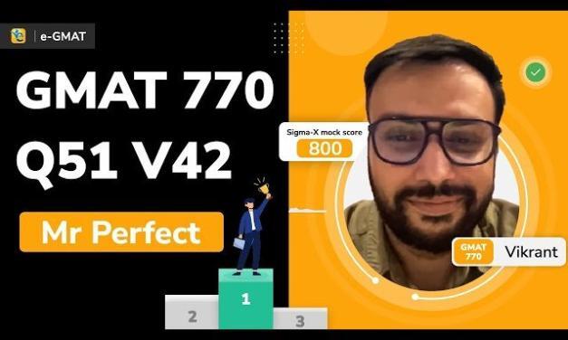 How to balance work with preparation? Tips from GMAT 770(V42, Q51) scorer, Vikrant 