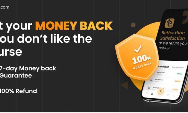 e-GMAT’s 7-day Money-back Guarantee (100% Refund)