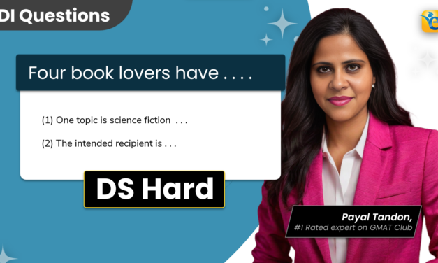 ­Four book lovers have recently | GMAT | DI | DS | Hard | OG