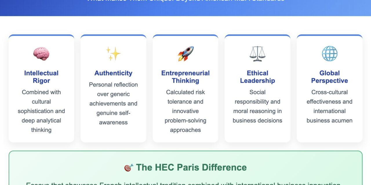 HEC Paris MBA Essays 2025-2026: Your Complete Guide to Standing Out in Europe’s Most Competitive MBA Program 