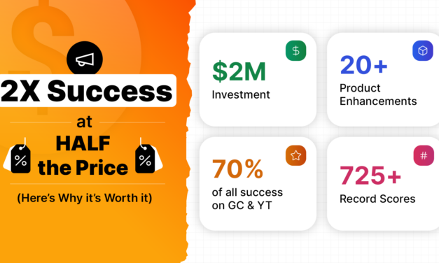 2X the Success Rate at HALF the Price 