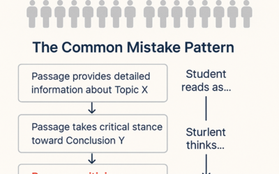 The Critical RC Distinction: What the Passage Discusses vs What it Actually Evaluates