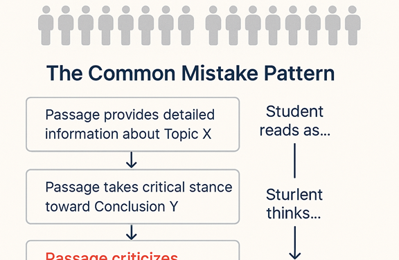 The Critical RC Distinction: What the Passage Discusses vs What it Actually Evaluates