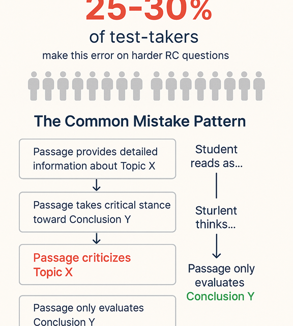 The Critical RC Distinction: What the Passage Discusses vs What it Actually Evaluates