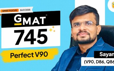 The Road to 100 Percentile: How a Civil Engineer Achieved a 745 GMAT and a Perfect V90