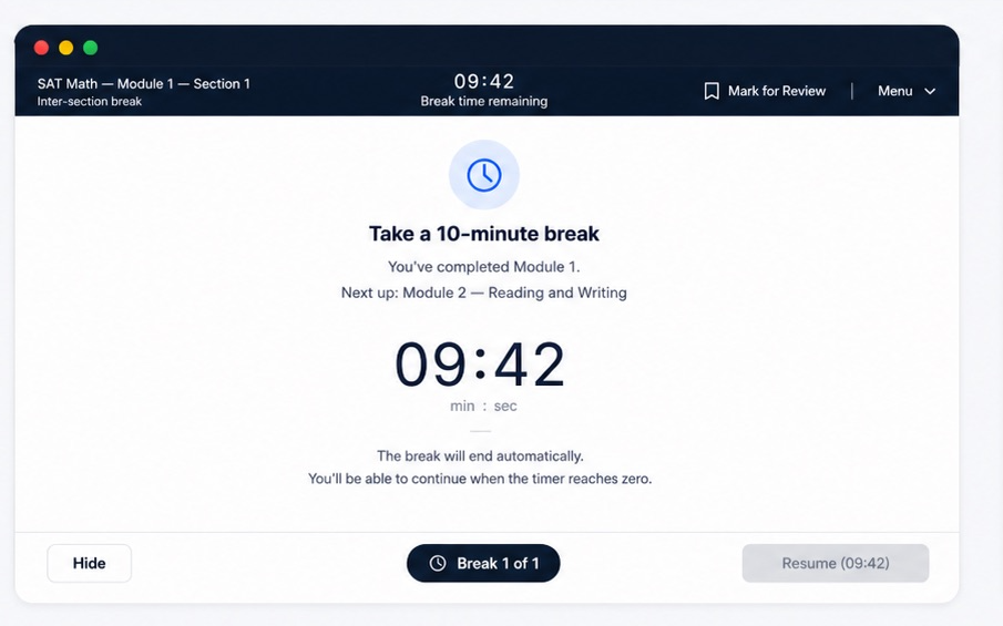Real-time breaks