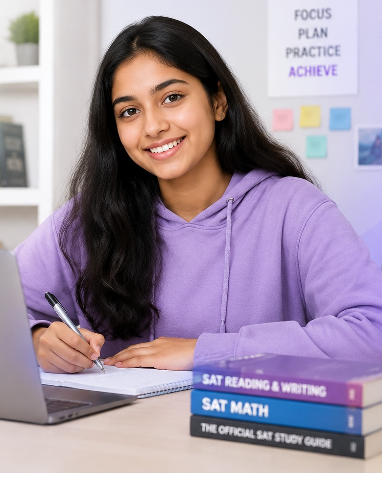 Aahana, PRiSM student scoring 750+ in R&W